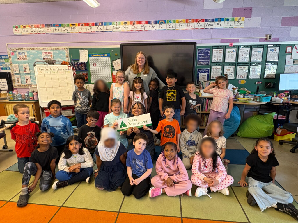 WIELAND's Controller reading to a group of elementary students