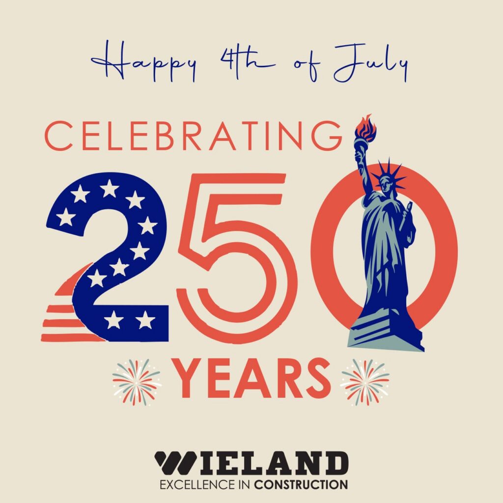 Graphic to celebrate the 250 year anniversary of the United States.
